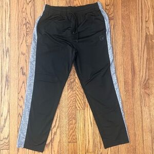 AND 1 Men’s Track Sweatpants XL, Black & Heather Gray, Basketball